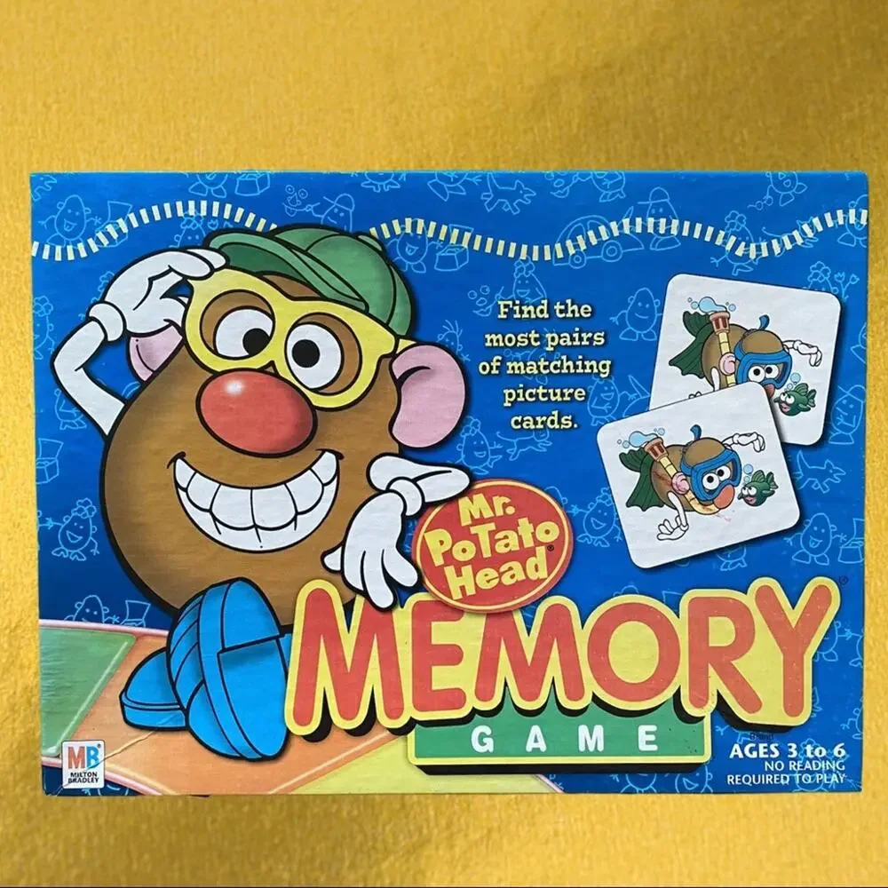 MB Hasbro 2002 Mr. Potato Head Memory Game Complete